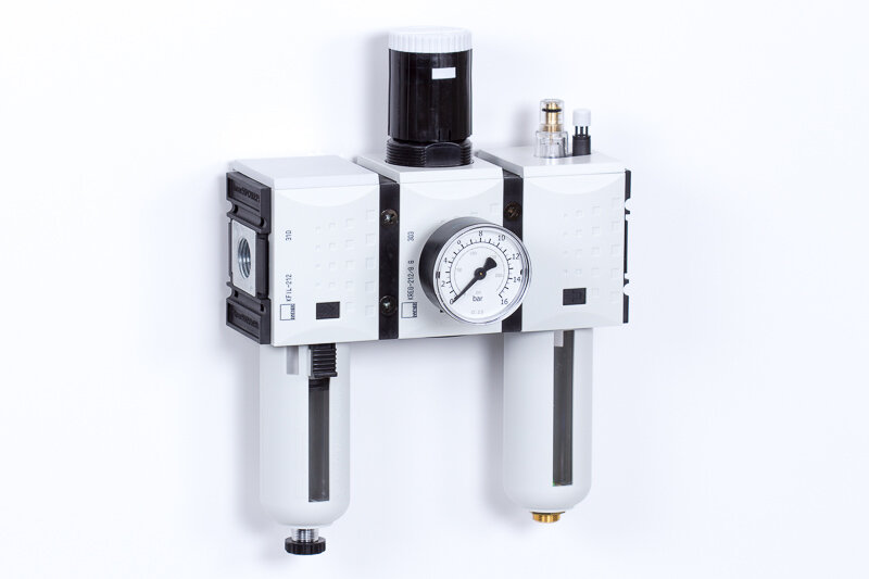 Filter regulator lubricator units (FRL, 3 piece unit)