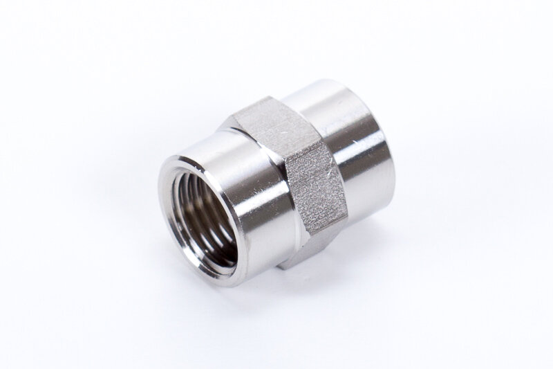 Stainless steel sleeves, 2 x female thread