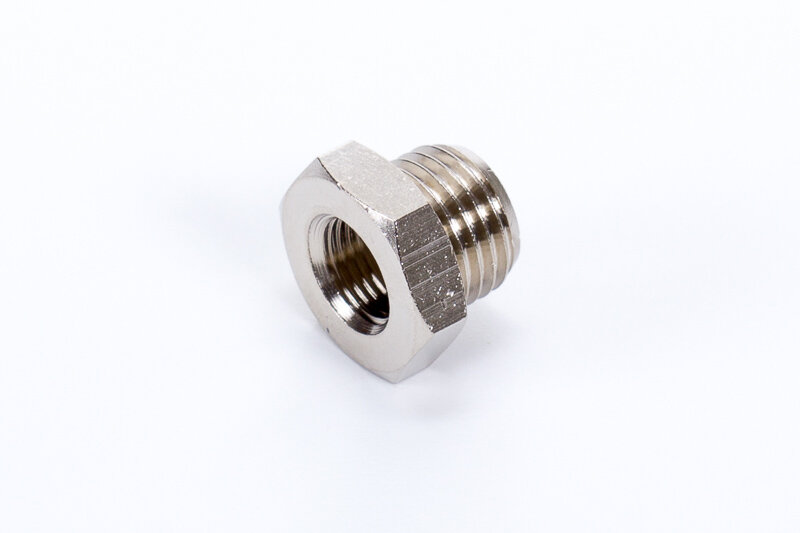Double reducing nipples, 1 x male thread (big), 1 x female thread (small)
