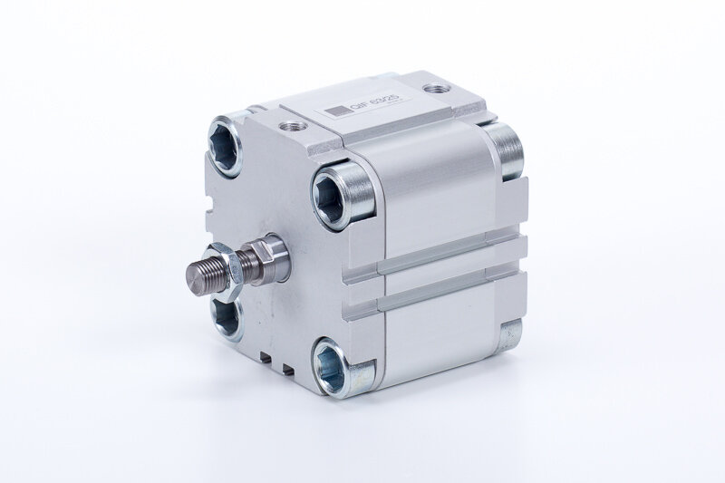 Piston rod with male thread