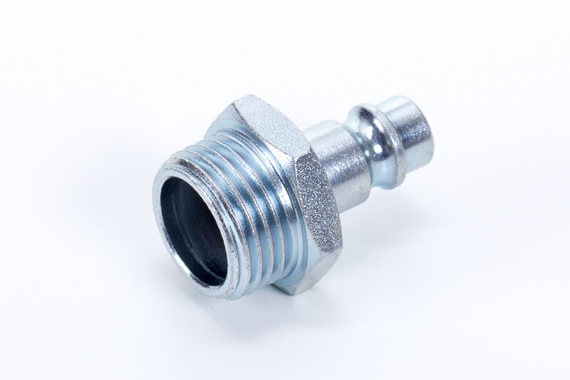 Plugs, male thread, European profile, steel