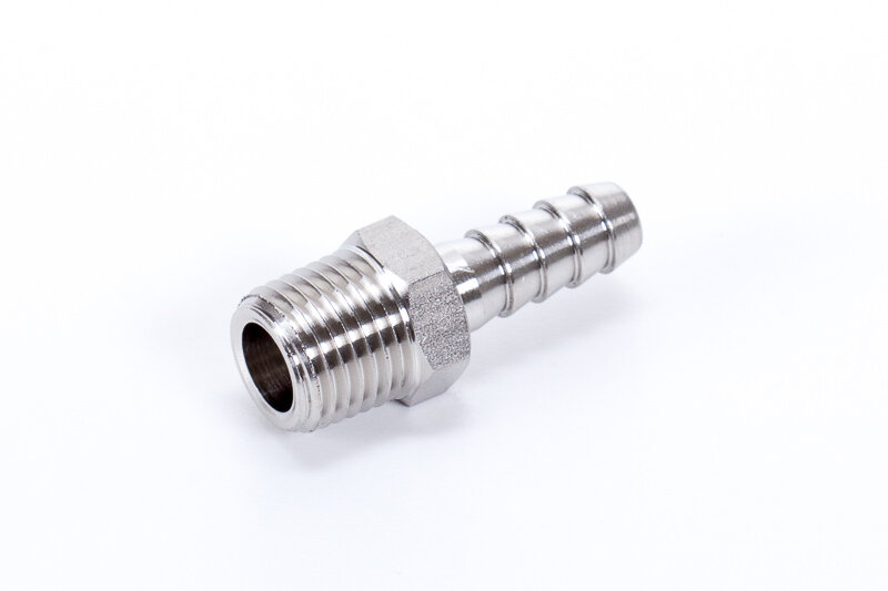 Barbed hose fittings, conical