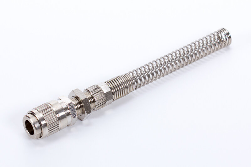 Sockets, bulkhead, push-on, for spiral tube, Mignon profile