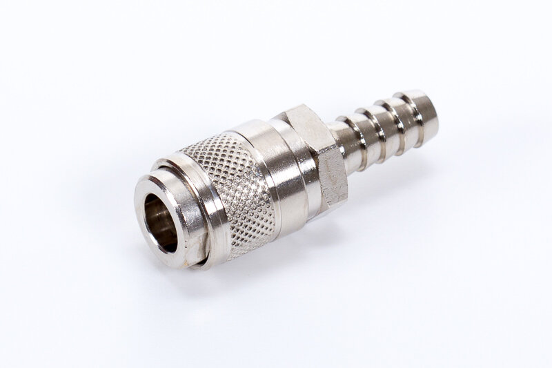 Sockets, barbed hose connection, Mignon profile