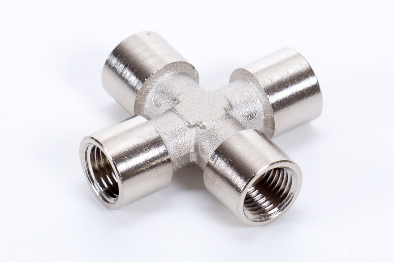 4-fold pipe joints, 4 x female thread