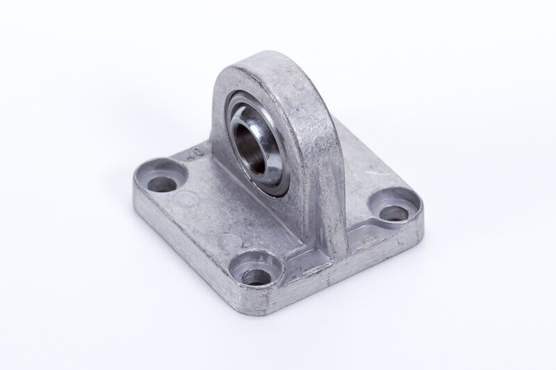 Clevis flange with spherical bearing
