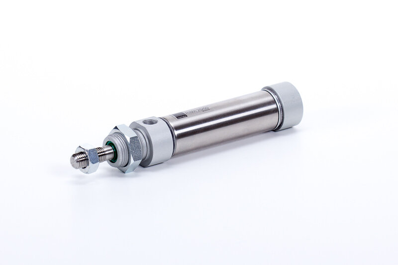 Short end cap with axial supply port