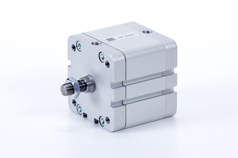 Piston rod with male thread