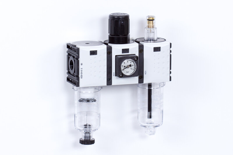 Filter regulator lubricator units (FRL, 3 piece unit)